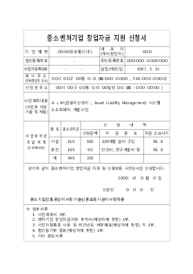 [금융자산관리시스템].벤처자금사업계획서